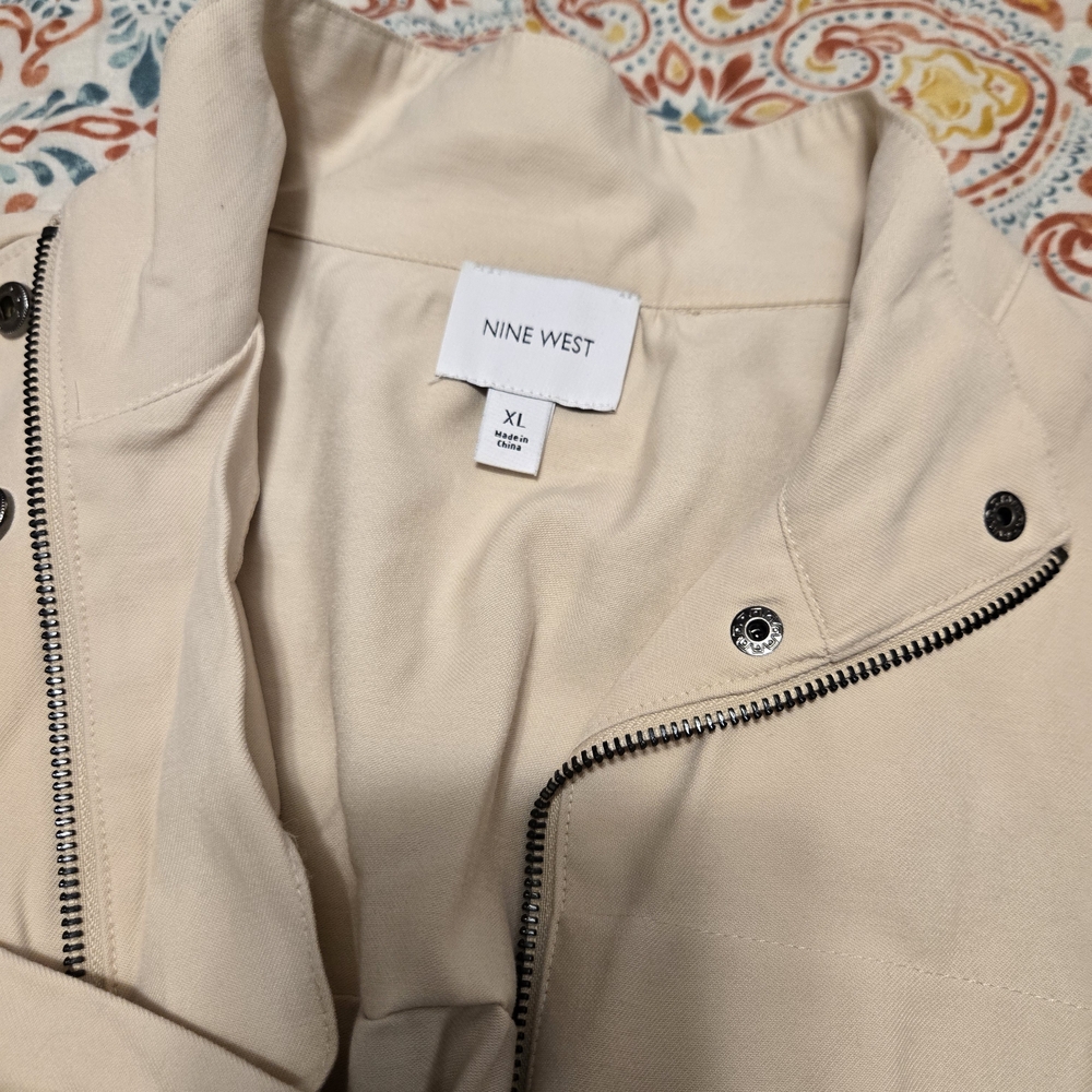 Nine West Beige Utility Jacket for Women
